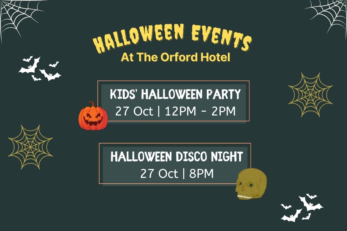 A creative for Halloween Events at The Orford Hotel